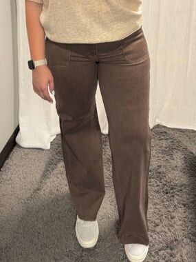 Judy Blue Brown Retro Wide Leg Jeans Size 14W